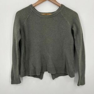 Madewell Sweater Women's Size XS Green Knit Pullover Round‎ Neck Long Sleeve